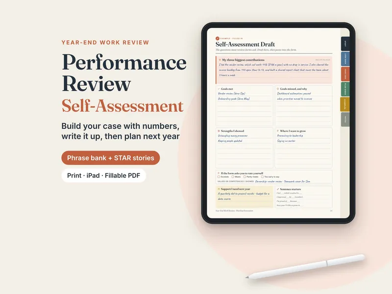 Year-End Work Review Kit listing image
